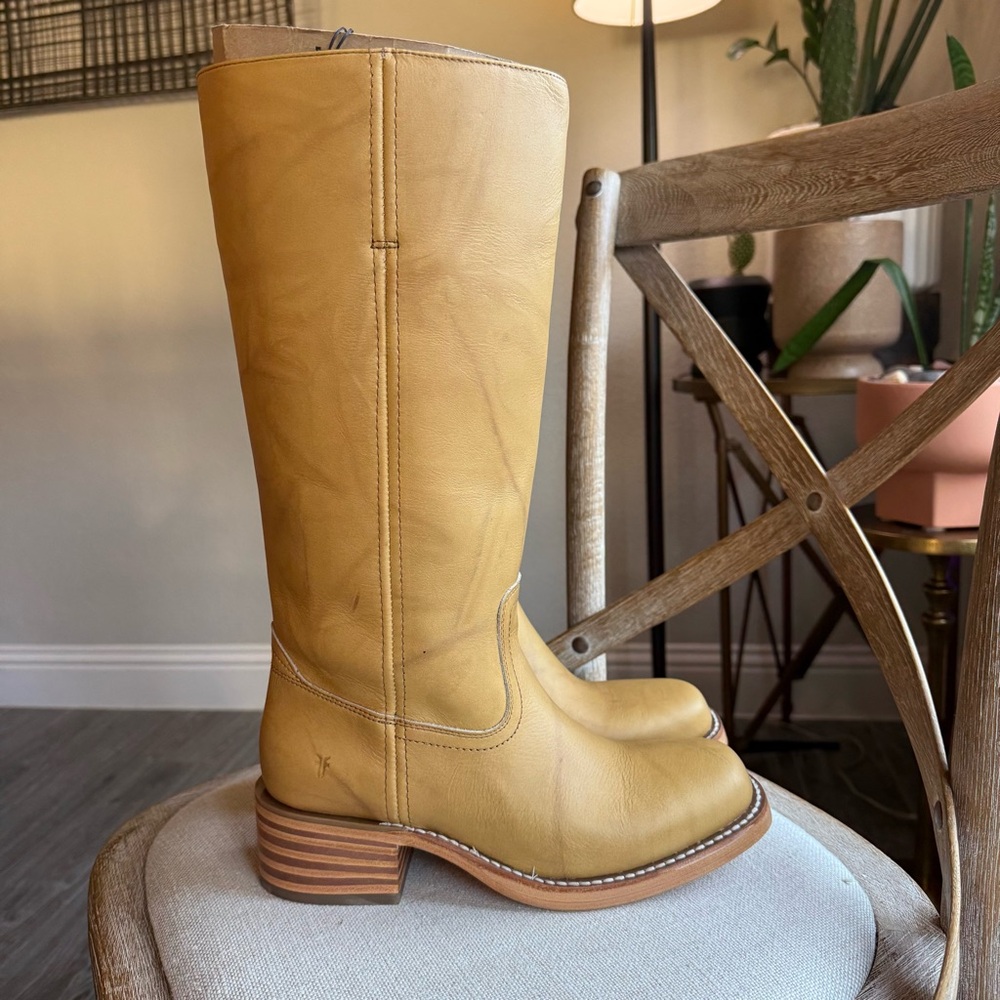 Frye campus 14L wide calf boots banana - Picture 6 of 9